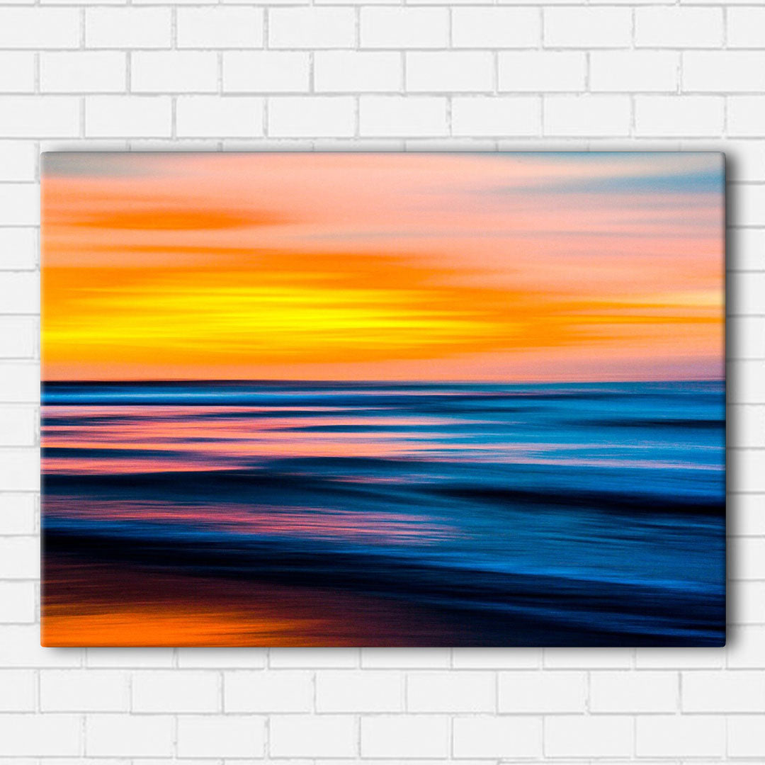 Abstract Beach Sunset Canvas Sets