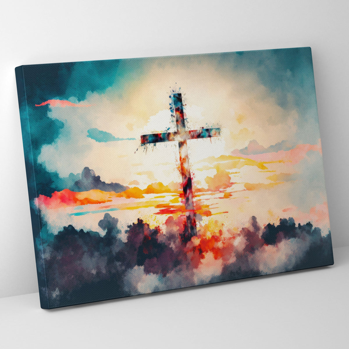 Abstract Cross Poster/Canvas | Far Out Art 