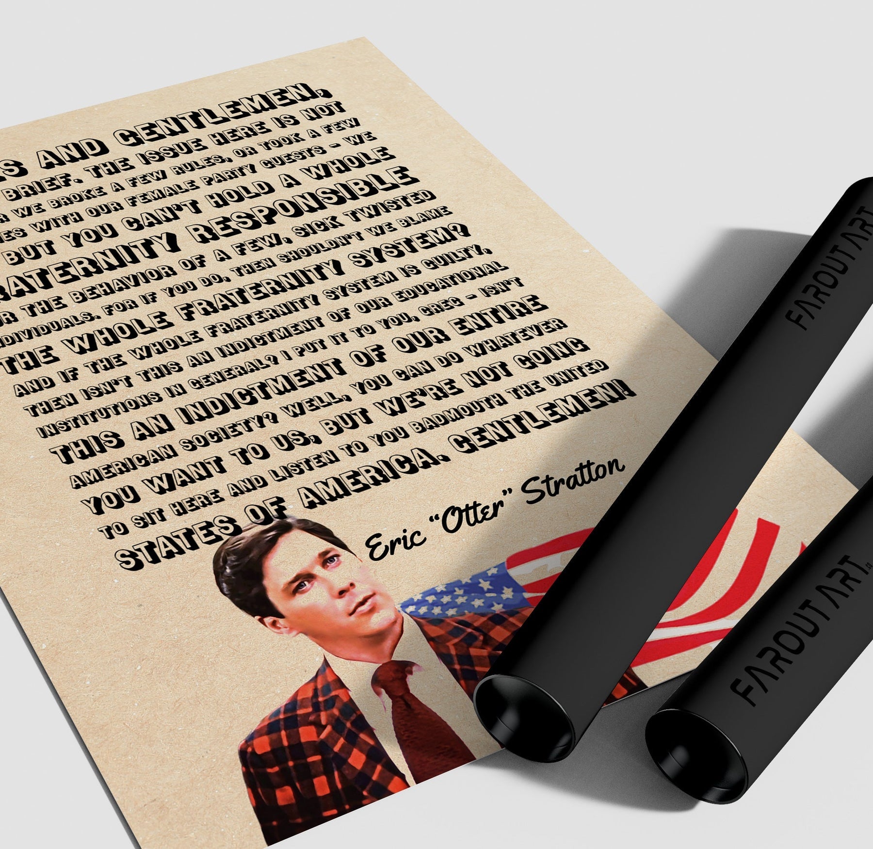 Animal House USA Otter Quote | Far Out Art 