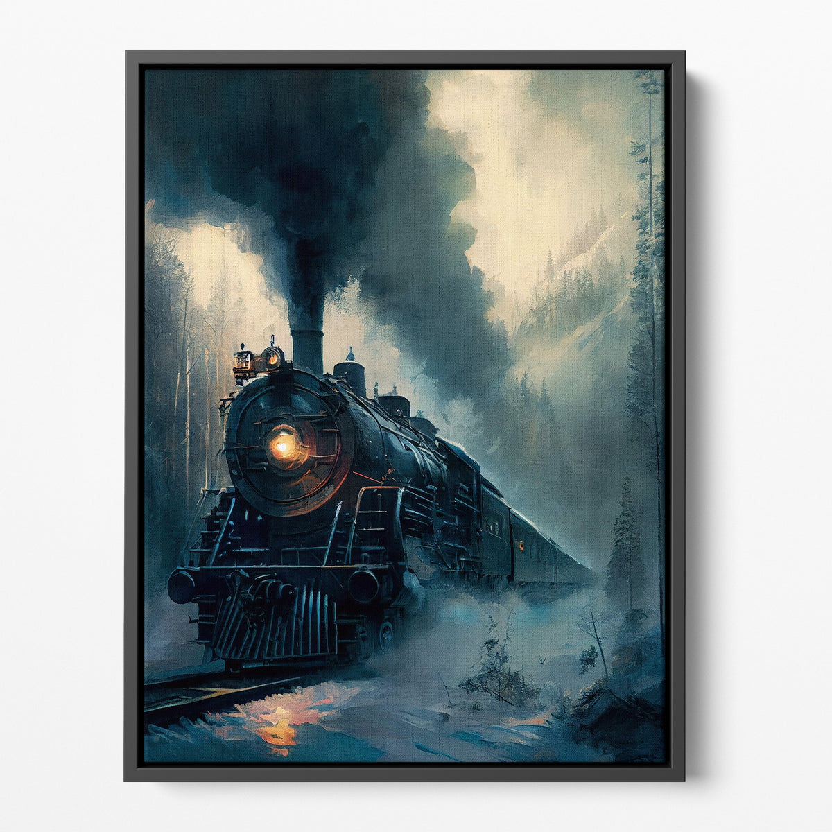 Sunrise Locomotive Poster/Canvas | Far Out Art 