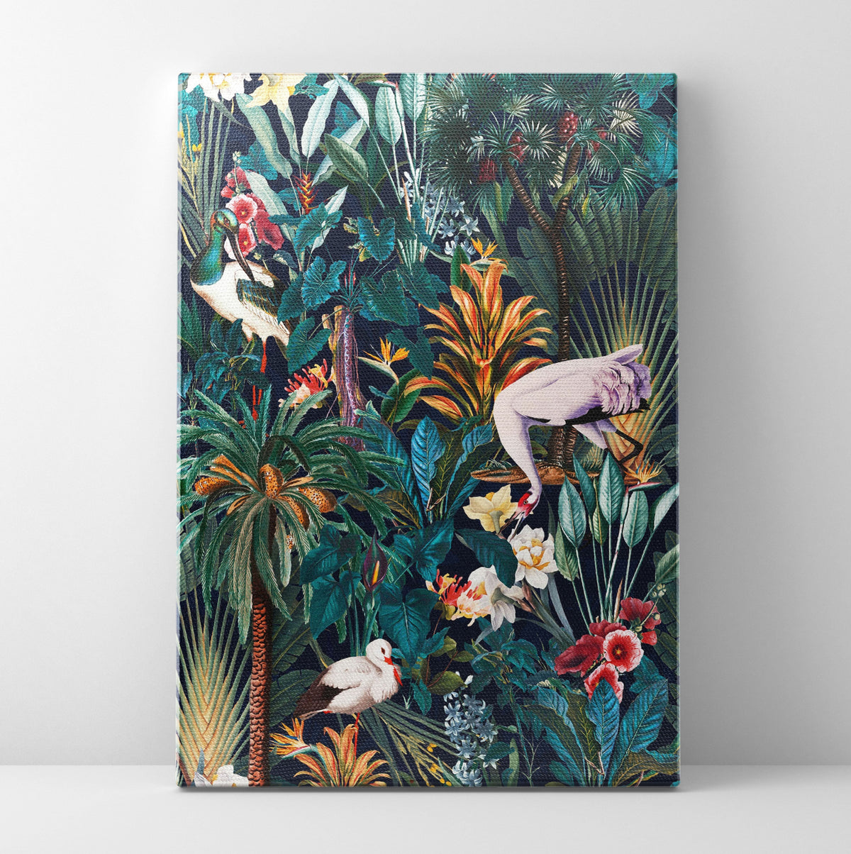 Birds And Palms Poster/Canvas | Far Out Art 