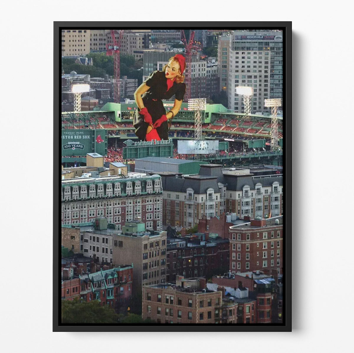 Boston Pin Up Poster/Canvas | Far Out Art 