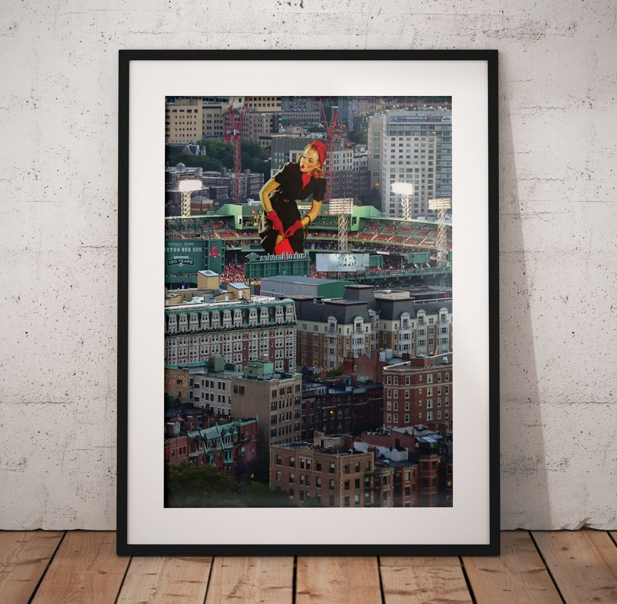 Boston Pin Up Poster/Canvas | Far Out Art 