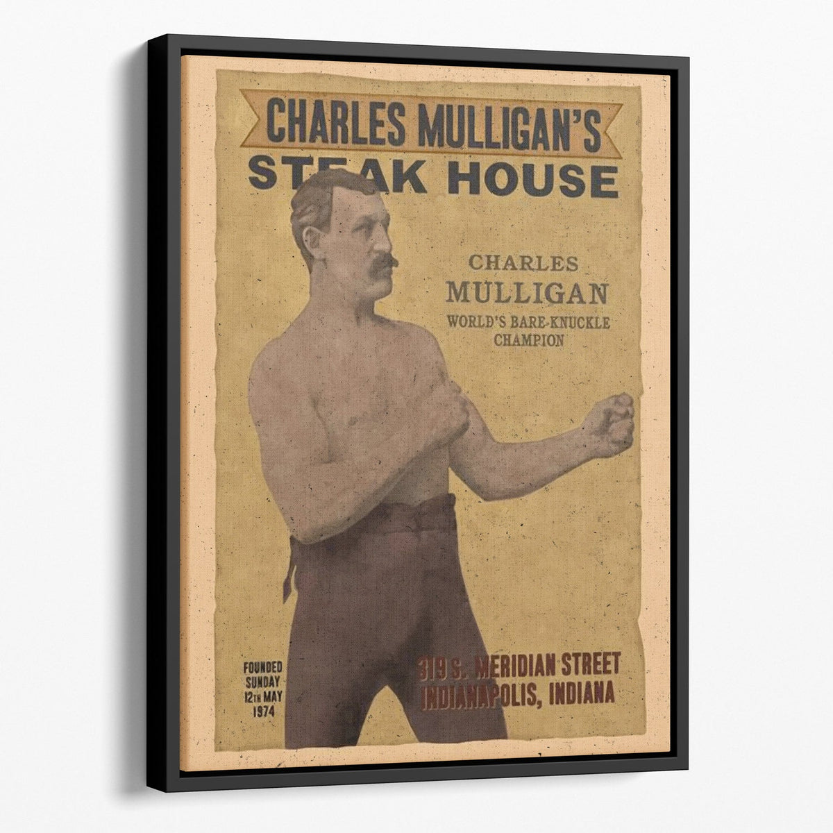Charles Mulligan's Steak House Canvas Sets