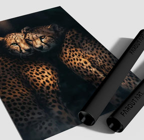 Cheetah Snugs Poster/Canvas | Far Out Art 