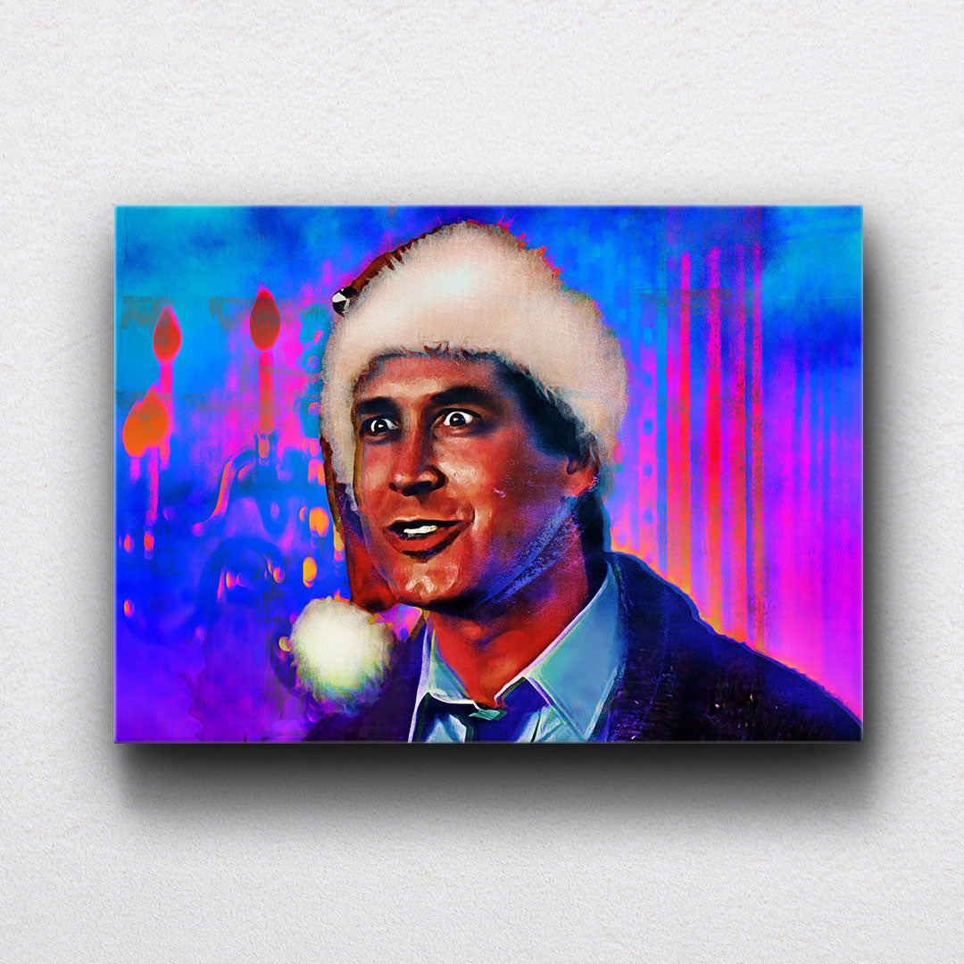 Christmas Vacation Snapped Color Drip Canvas Sets
