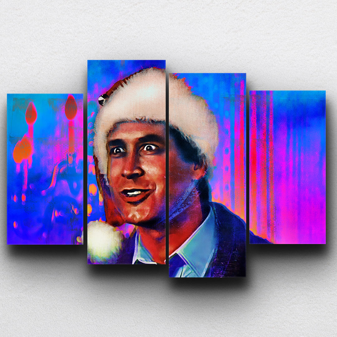 Christmas Vacation Snapped Color Drip Canvas Sets