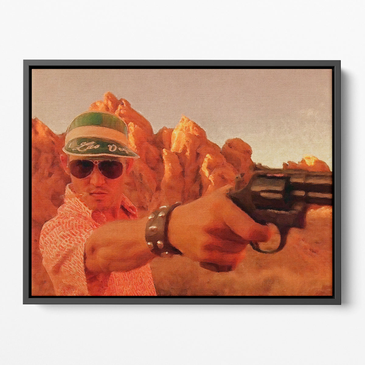 Fear And Loathing Desert Shootout Poster/Canvas | Far Out Art 