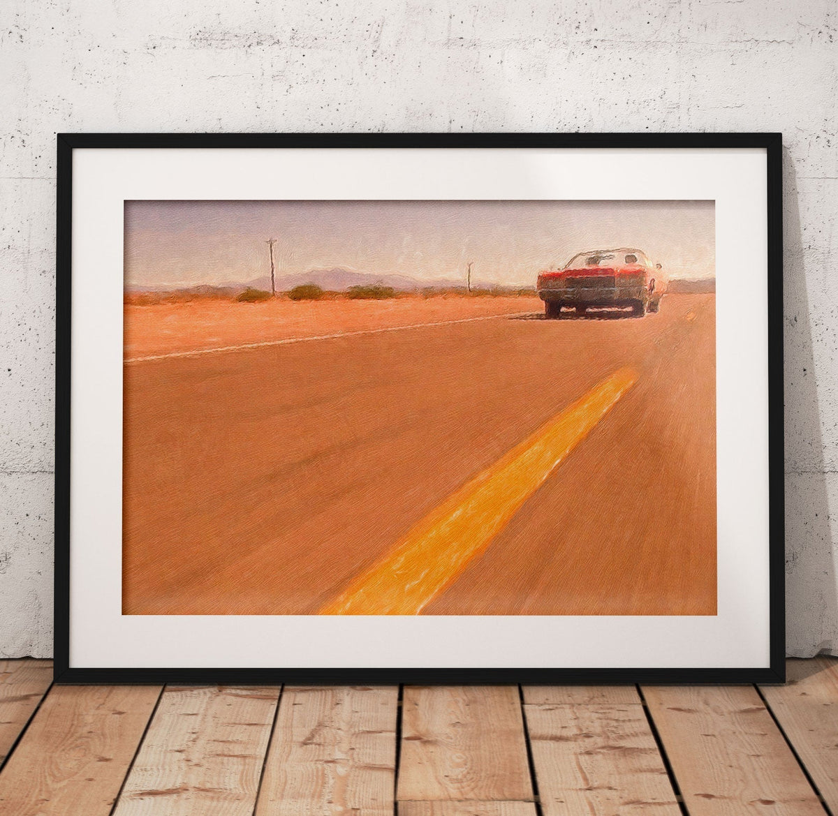 Fear And Loathing Desert Drive Poster/Canvas | Far Out Art 