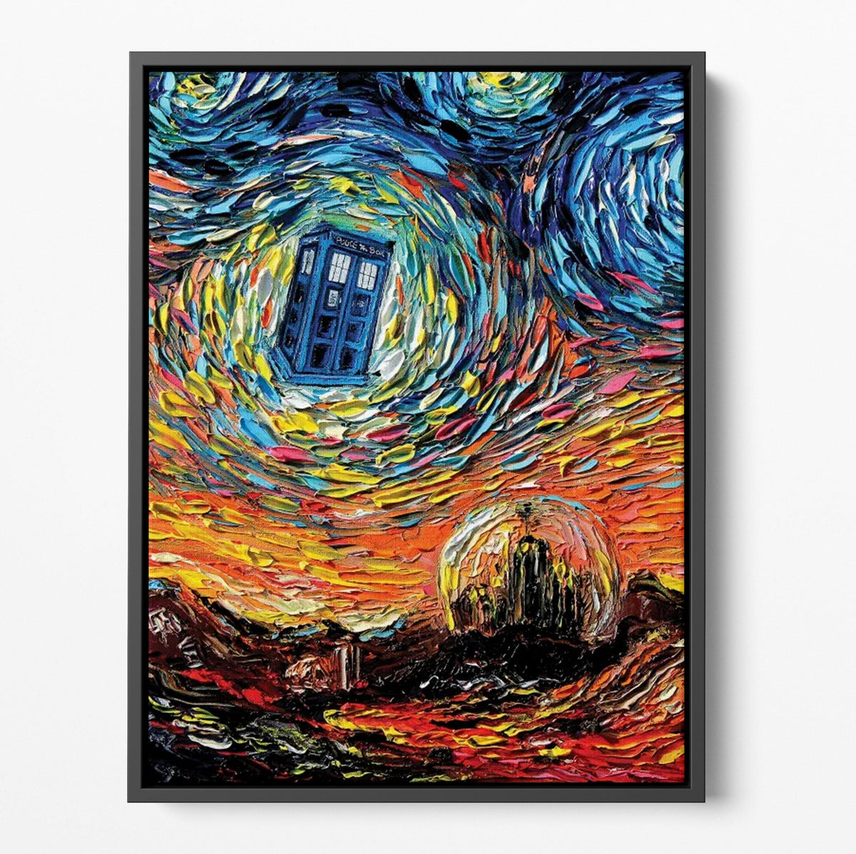 Dr. Who Tardis Starry Night | Far Out Art 