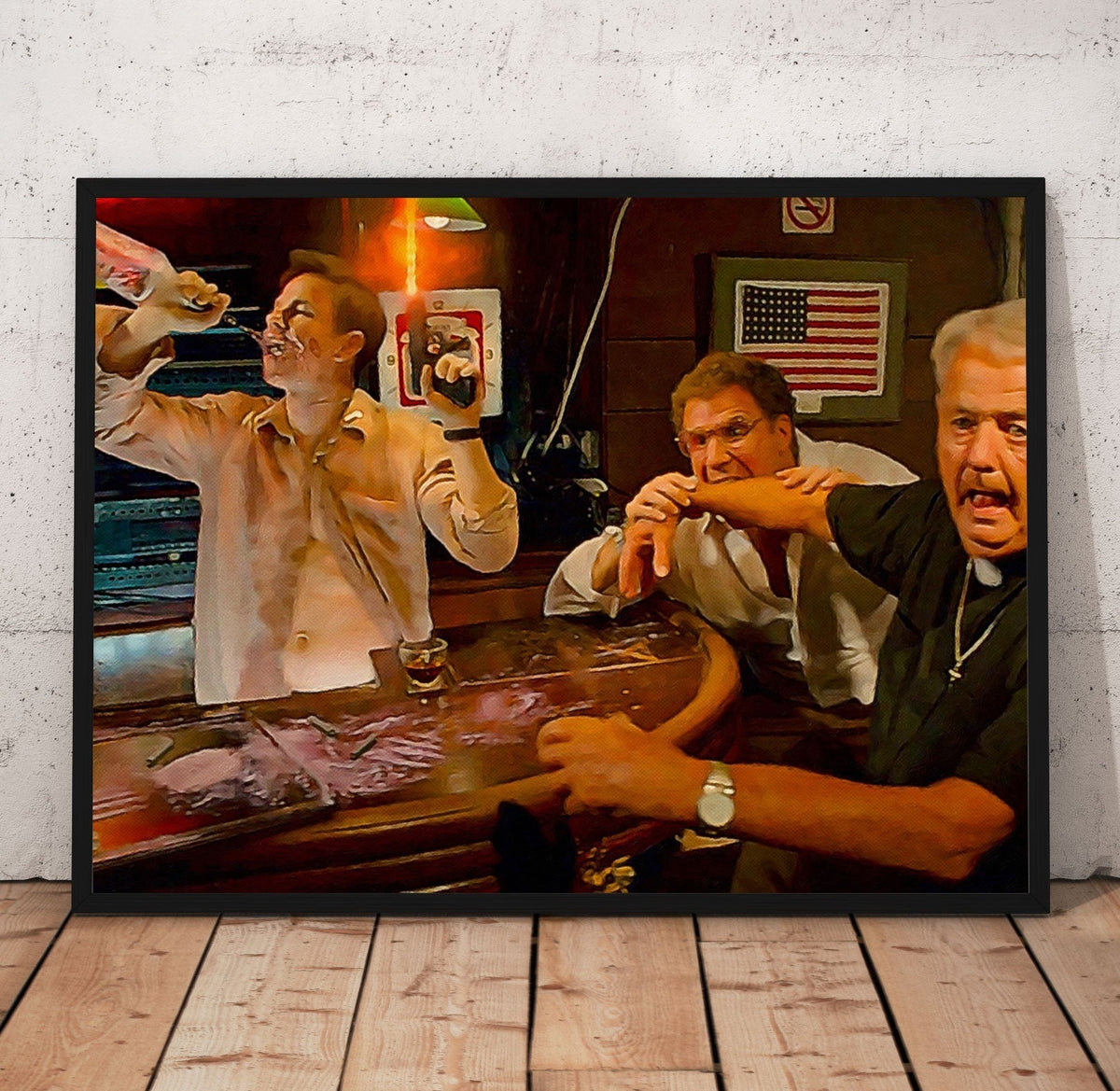 The Other Guys Even More Serious Drinking Poster/Canvas | Far Out Art 