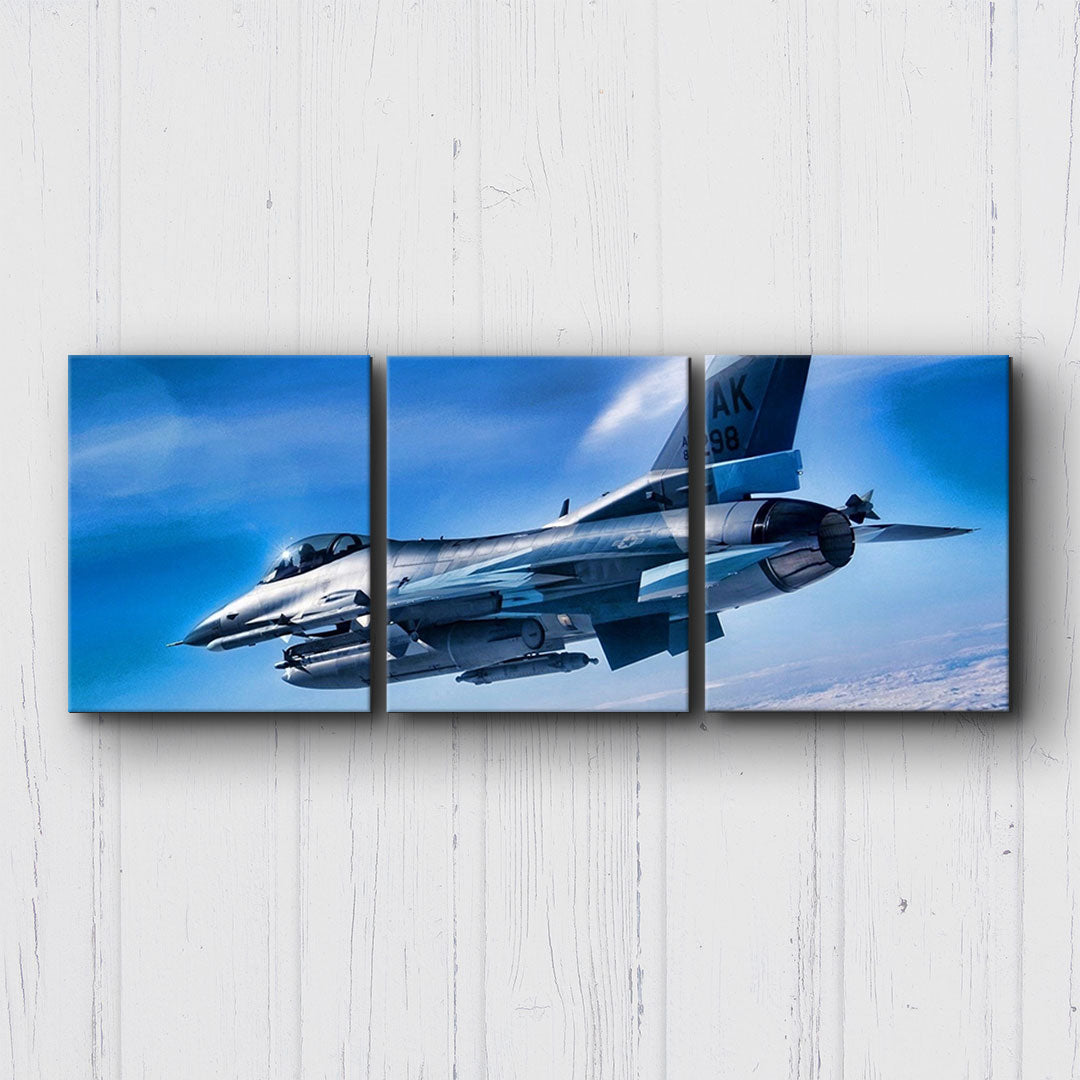 F-16 Fighting Falcon Clouds Canvas Sets