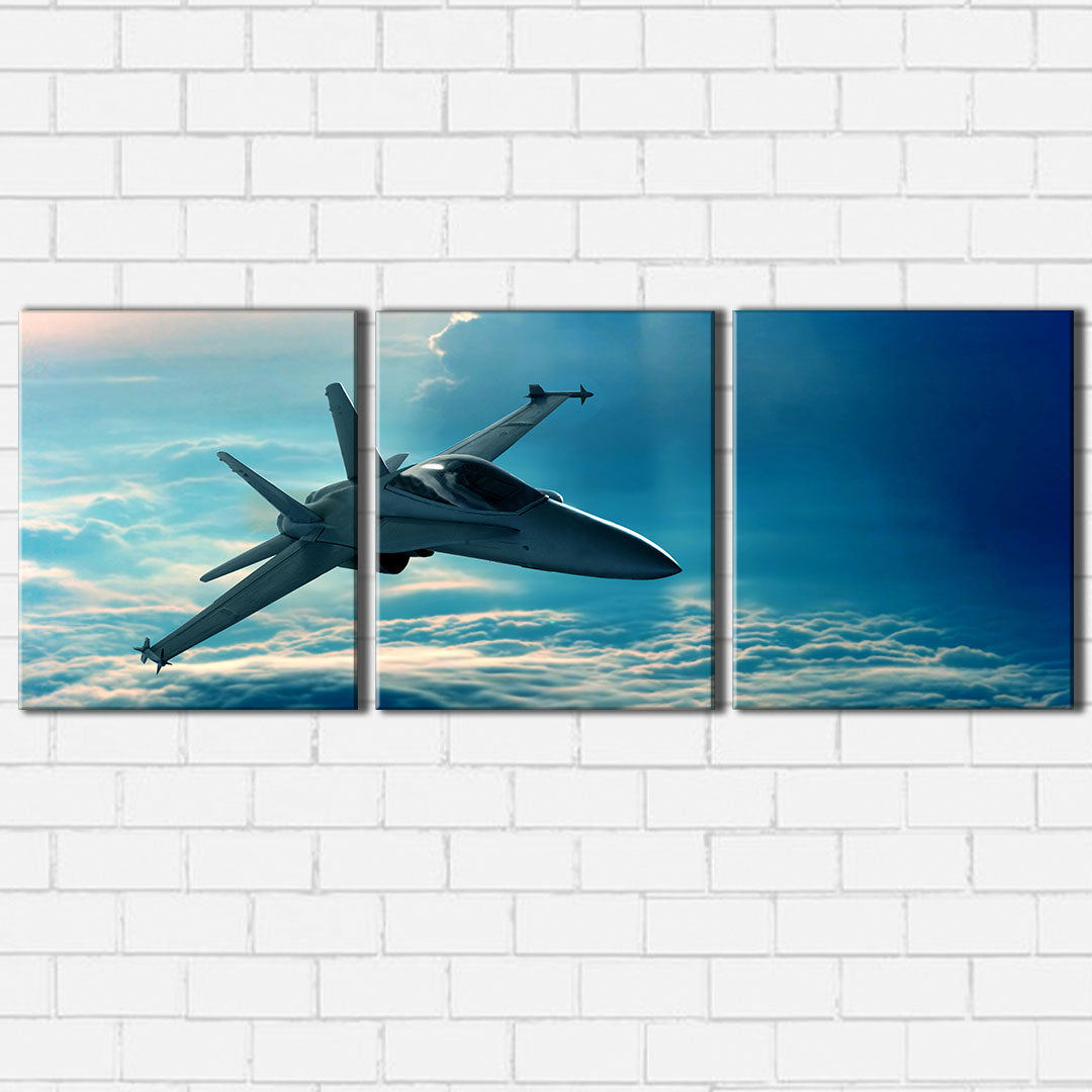 Fighter In The Clouds Canvas Sets