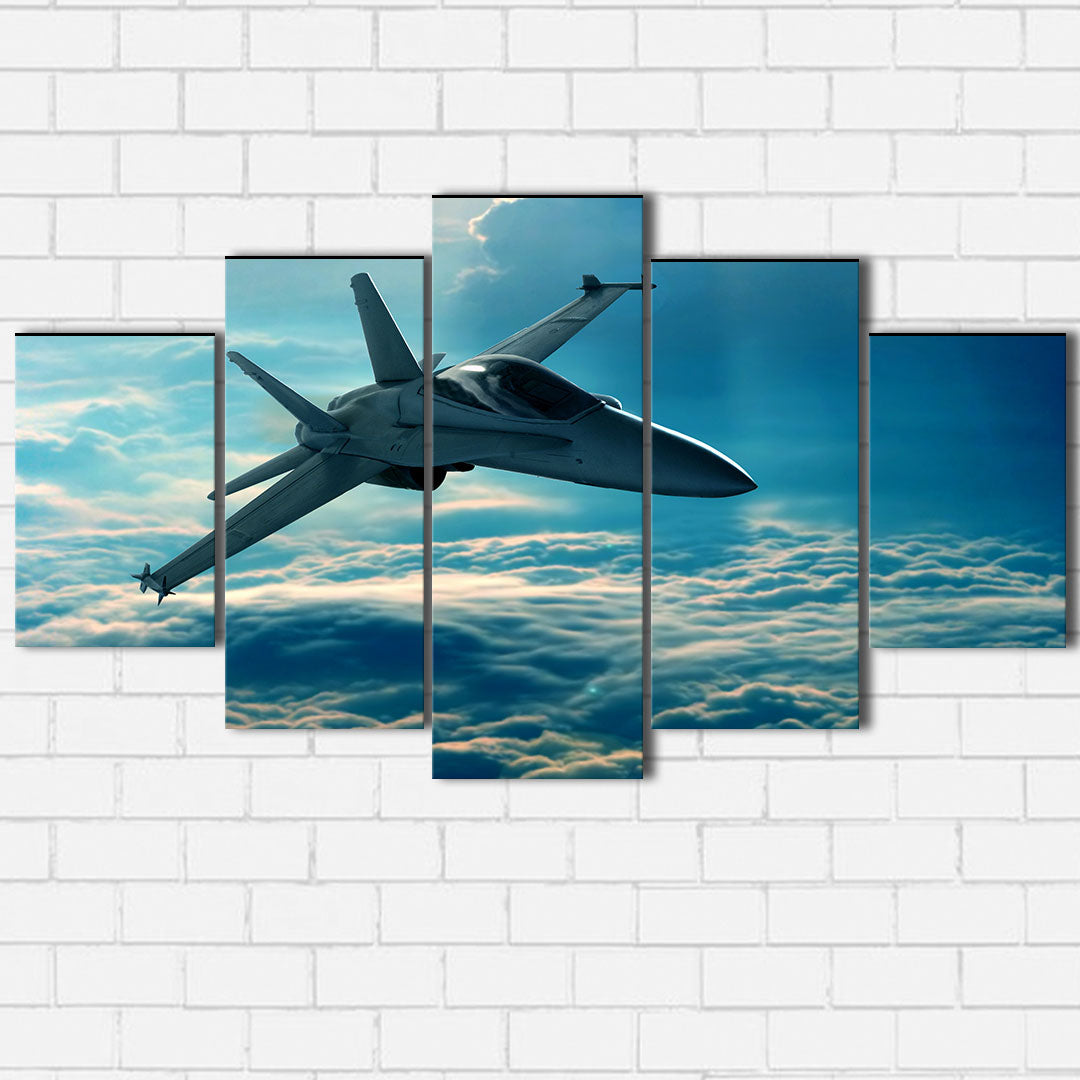 Fighter In The Clouds Canvas Sets