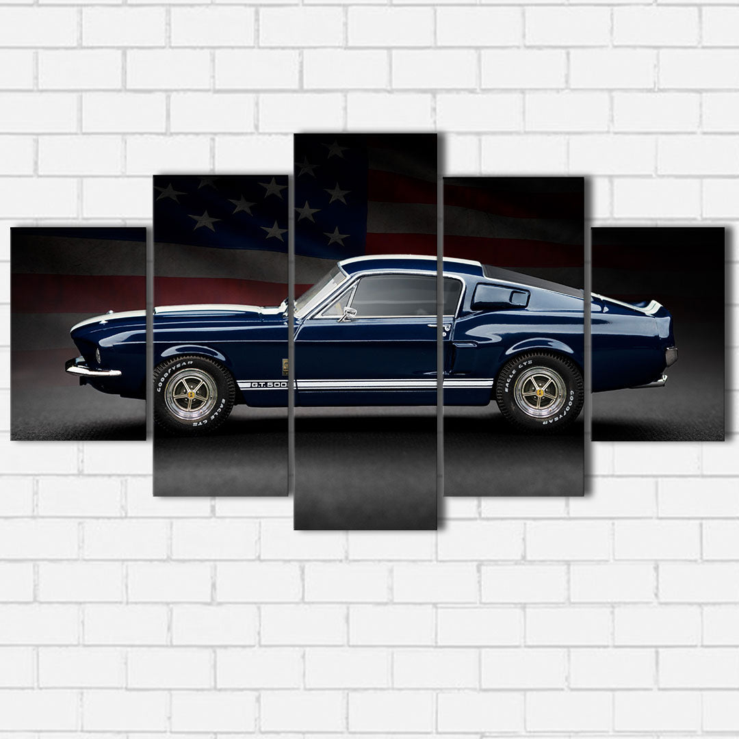 Ford Mustang GT500 and Flag Canvas Sets