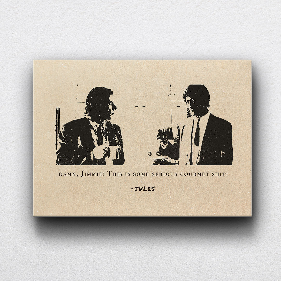 Pulp Fiction Coffee Quote Canvas Sets