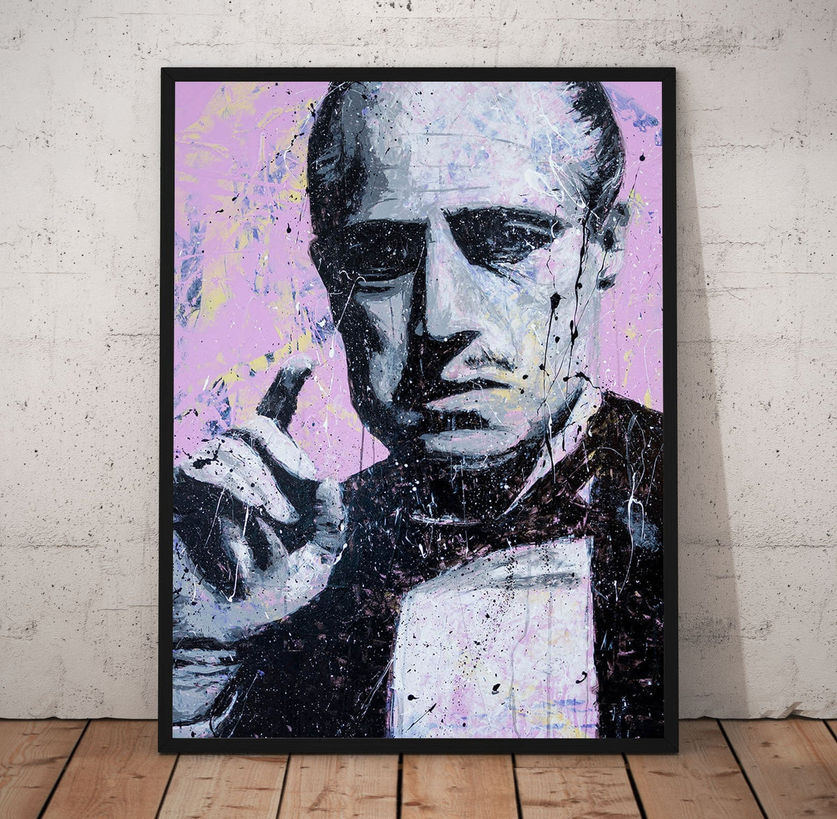 Godfather Splatter Poster/Canvas | Far Out Art 
