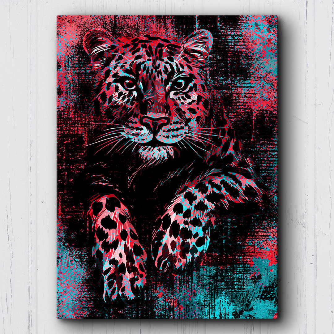 Grunge Leopard Canvas Sets