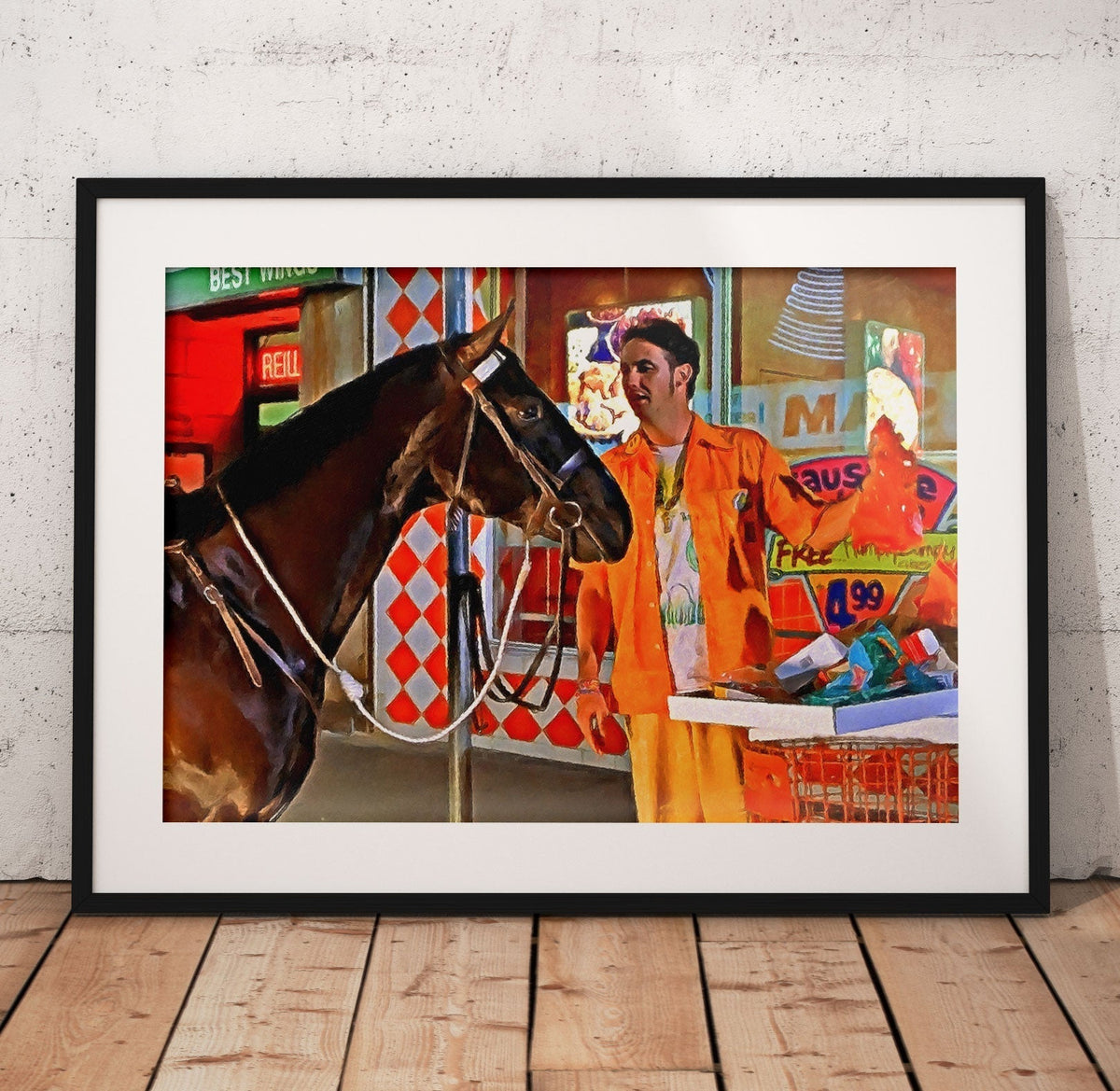 Half Baked Horse Munchies Poster/Canvas | Far Out Art 