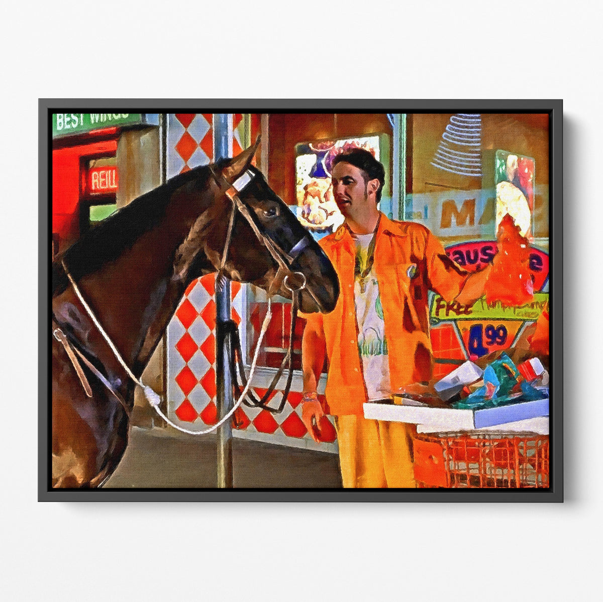 Half Baked Horse Munchies Poster/Canvas | Far Out Art 