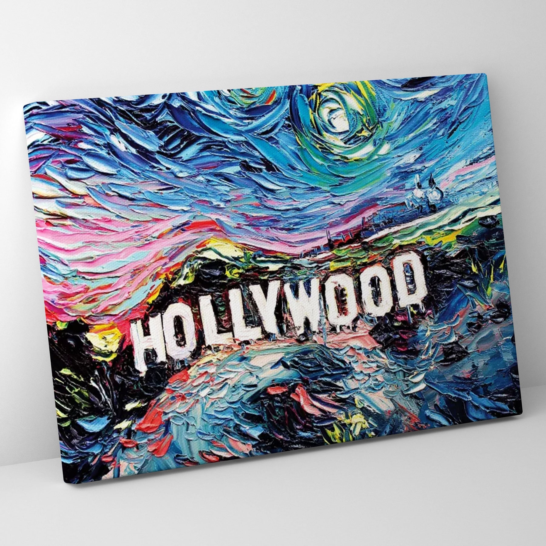 Hollywood Hills Starry Night Wall Art