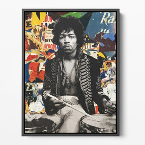 Jimi Collage Poster/Canvas | Far Out Art 