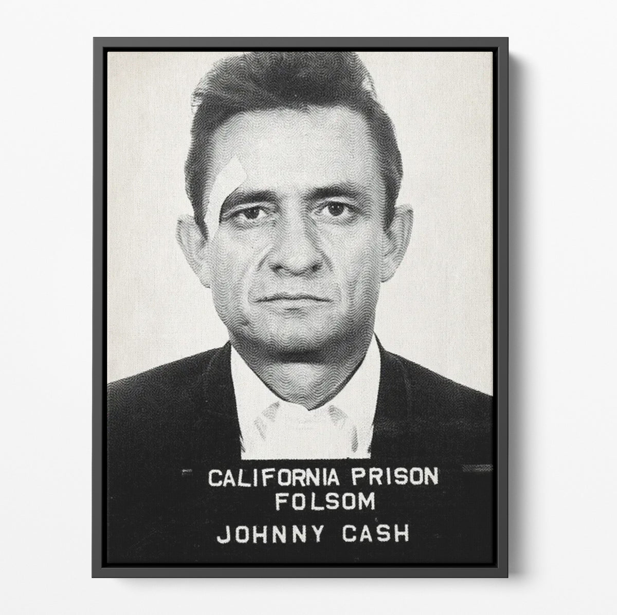 Johnny Cash Folsom Poster/Canvas | Far Out Art 