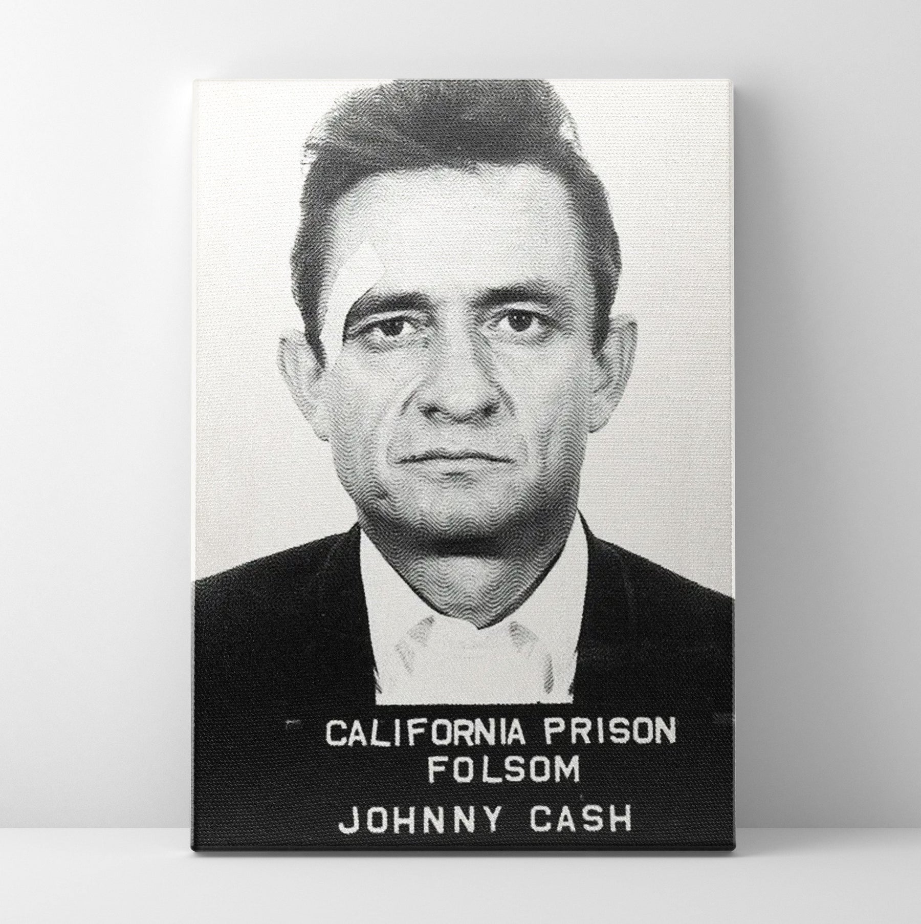 Johnny Cash Folsom Poster/Canvas | Far Out Art 