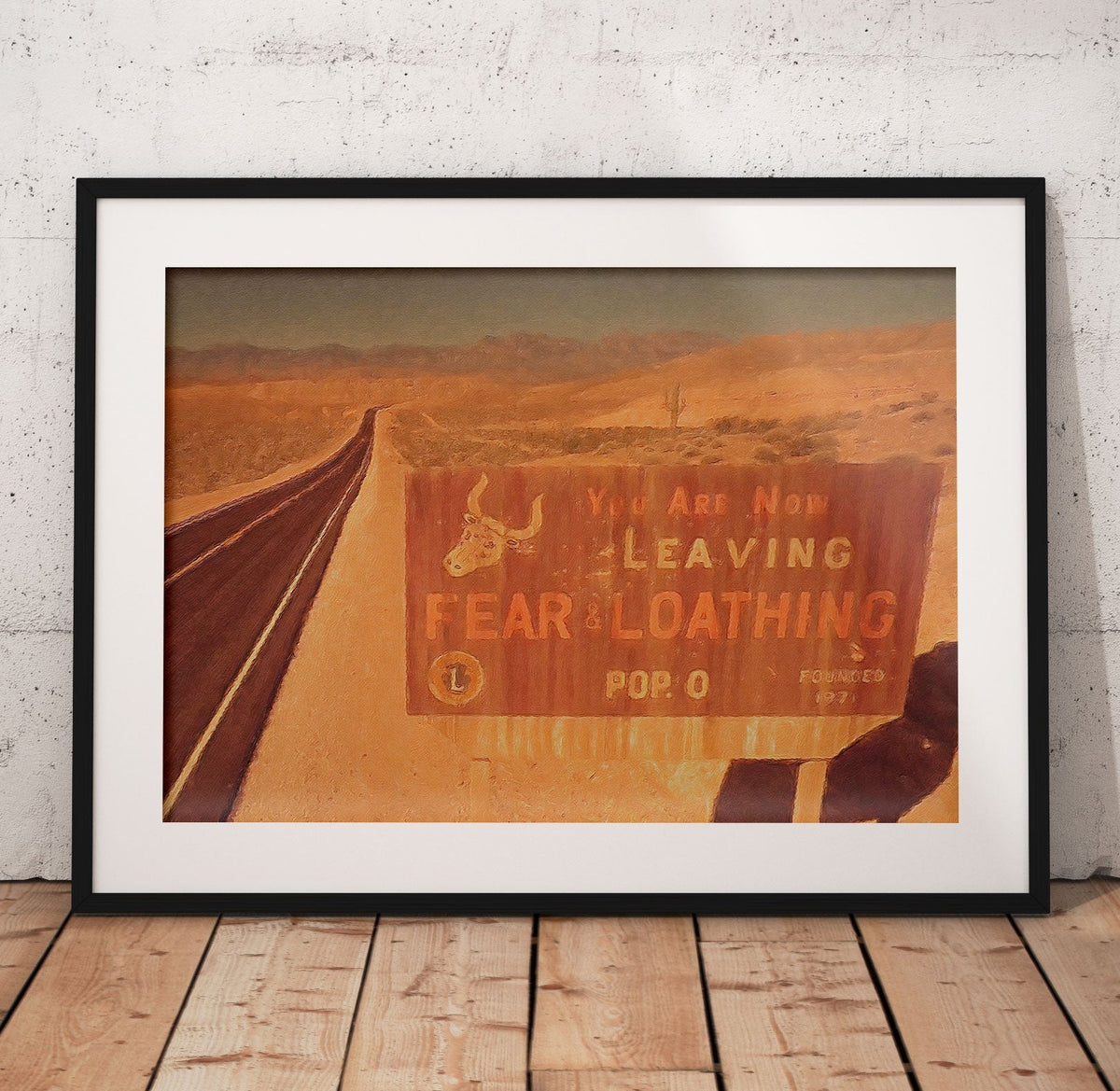 Leaving Fear And Loathing Poster/Canvas | Far Out Art 