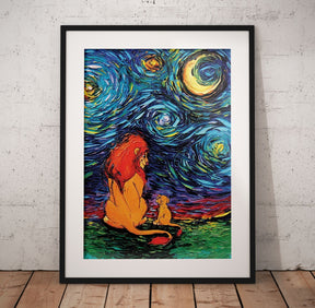 Lion King Starry Night | Far Out Art 