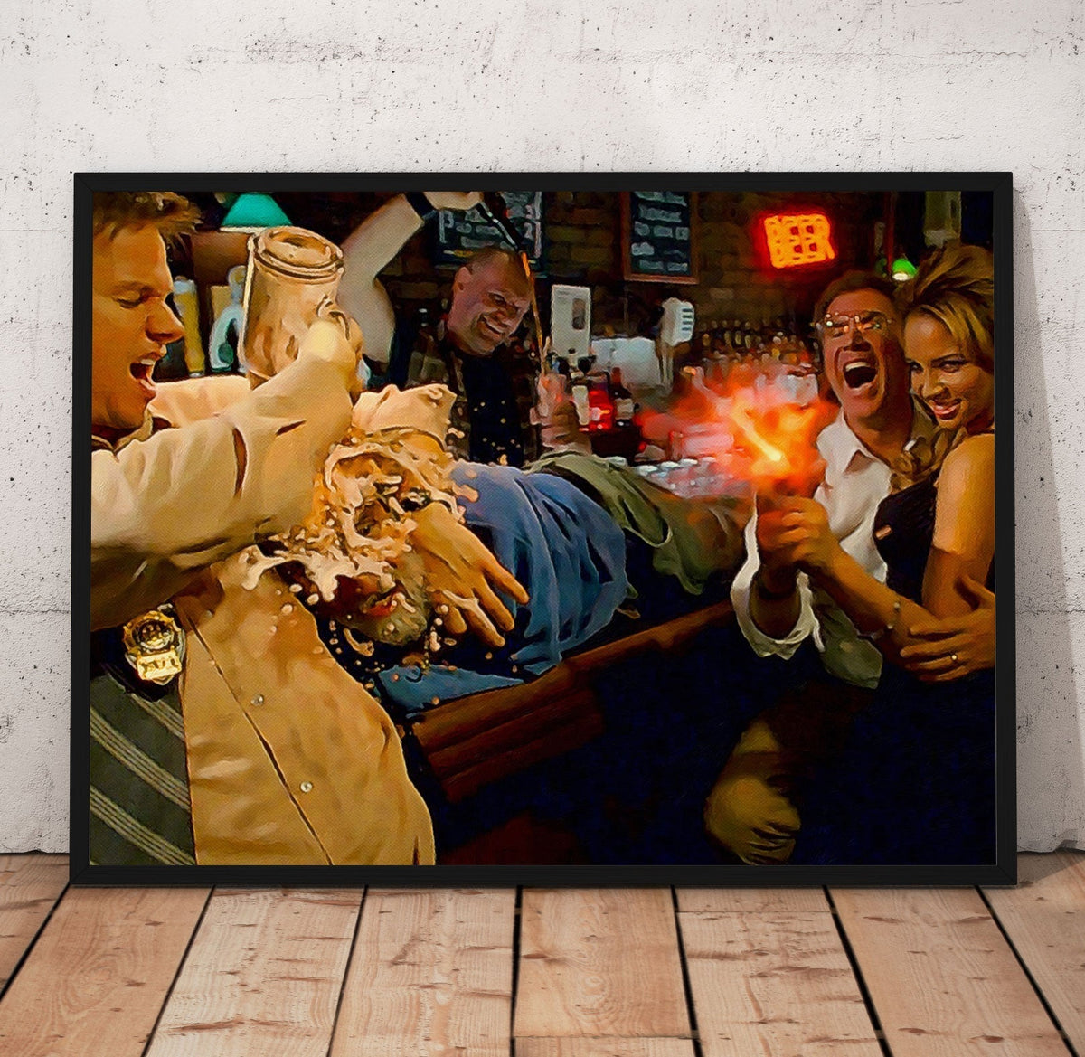 The Other Guys More Serious Drinking Poster/Canvas | Far Out Art 