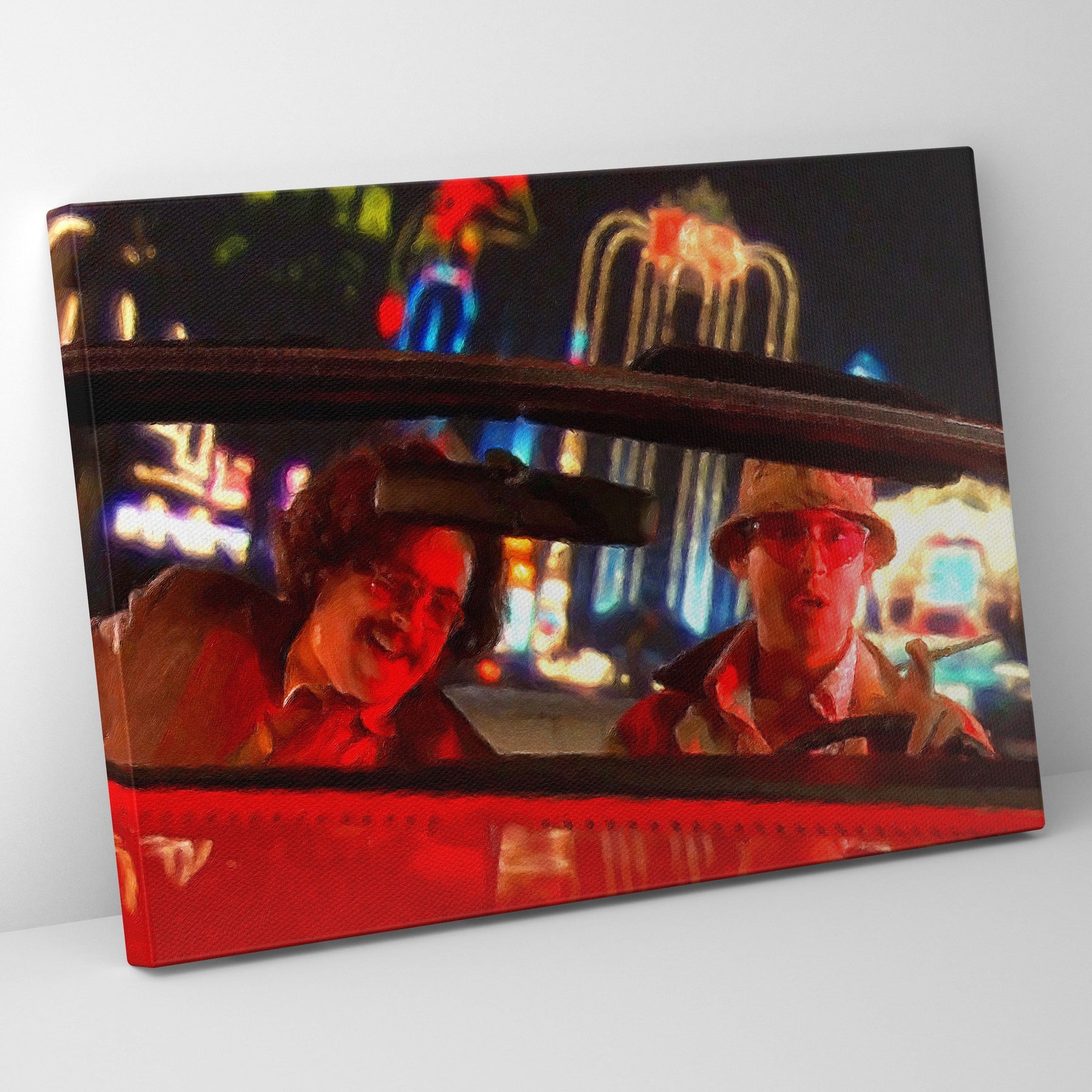 Fear And Loathing Night Driving Poster/Canvas | Far Out Art 