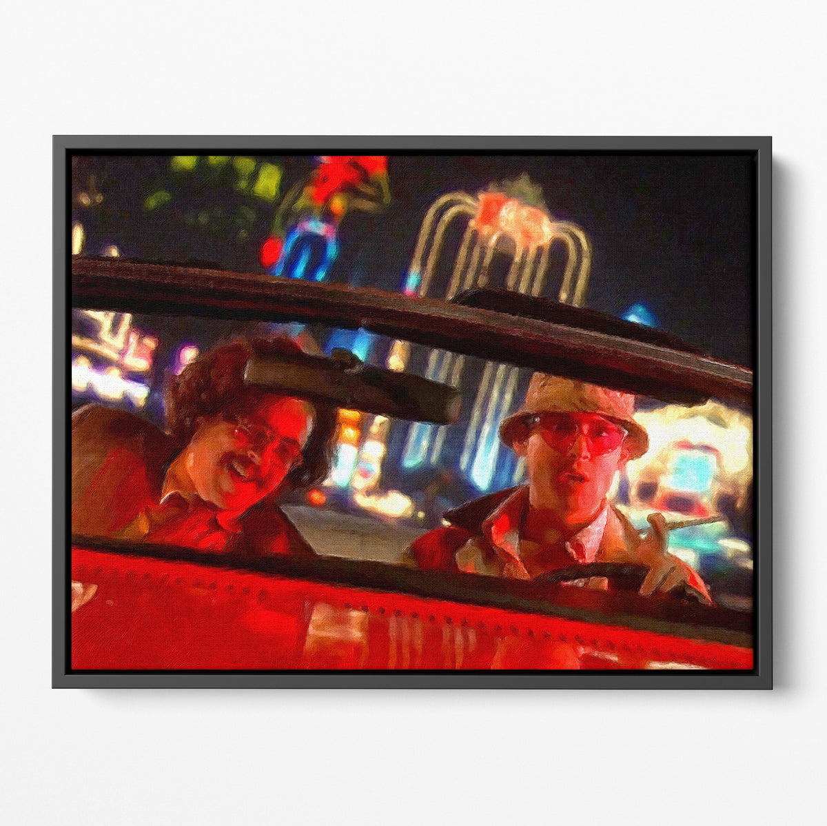 Fear And Loathing Night Driving Poster/Canvas | Far Out Art 