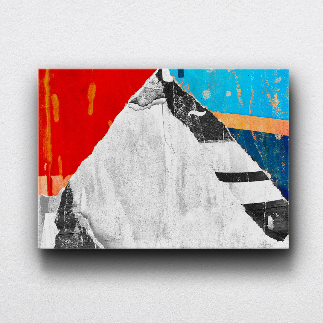 Paper Mountain Collage Canvas Sets