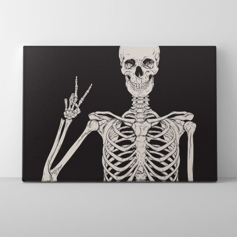 Peaceful Skeleton Canvas Sets