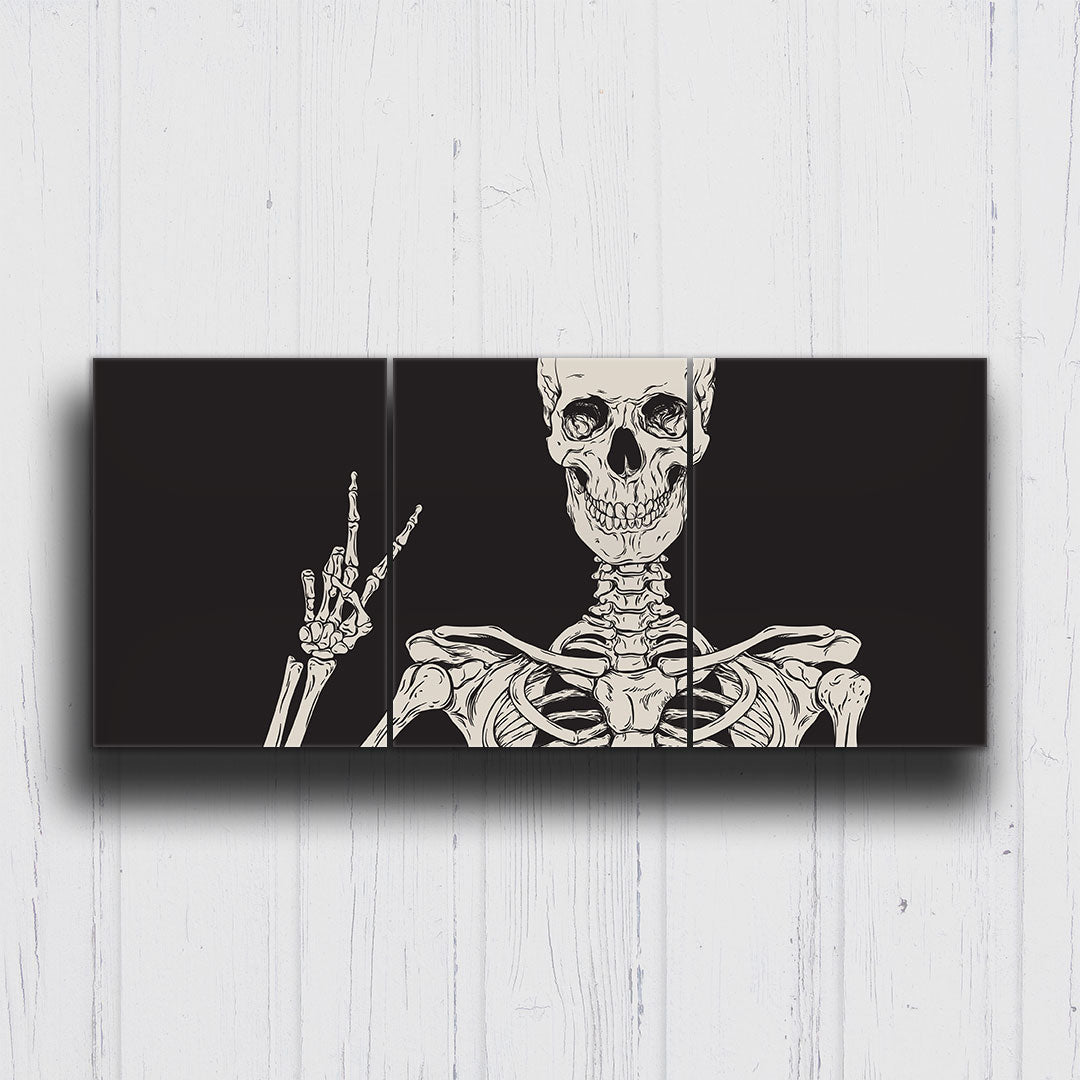 Peaceful Skeleton Canvas Sets