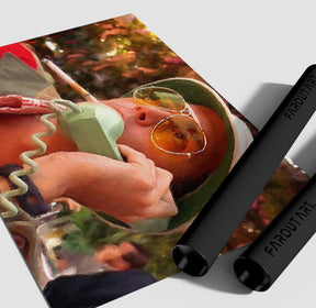 Fear And Loathing Poolside Poster/Canvas | Far Out Art 