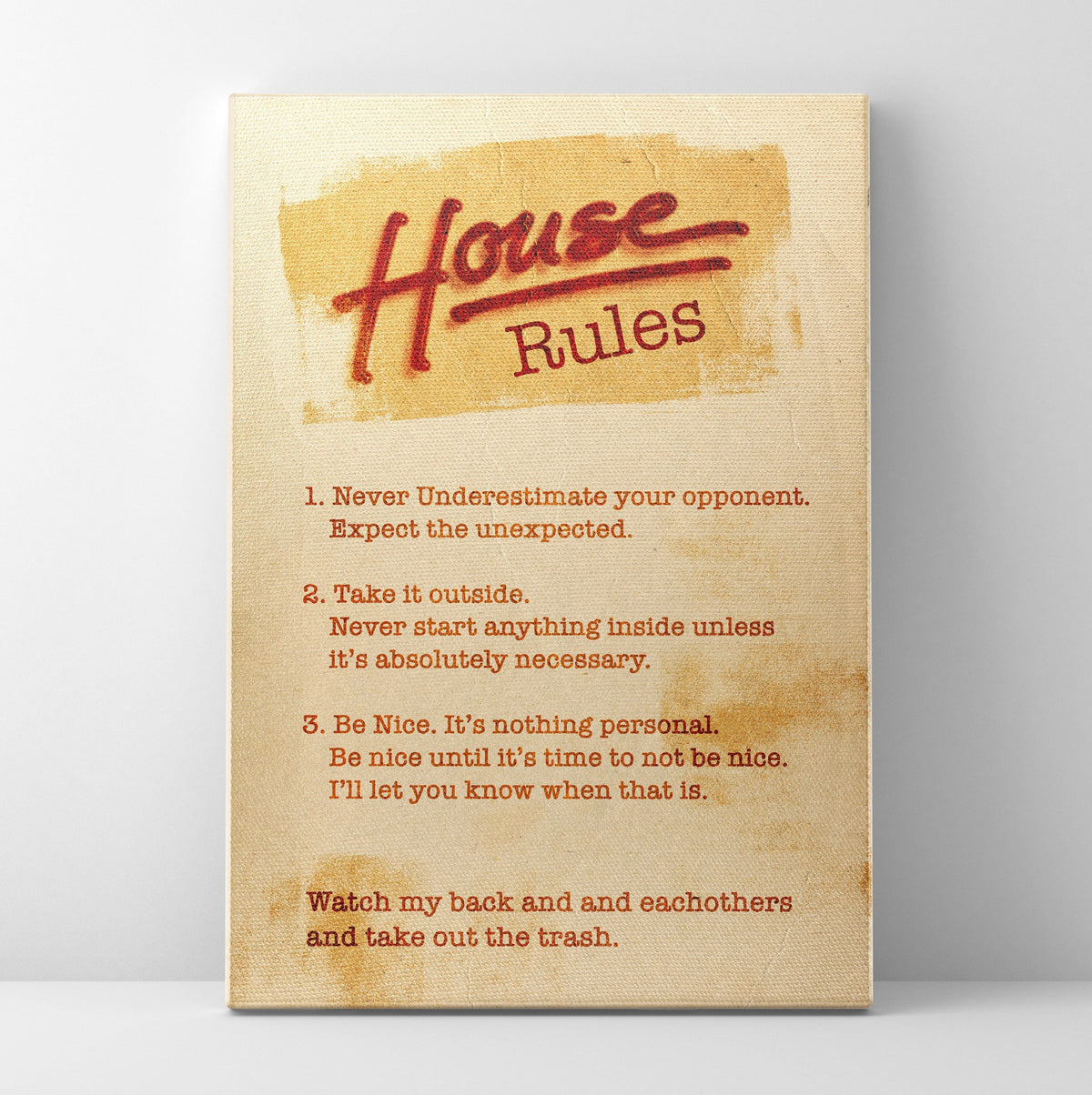 RH Rules Poster/Canvas | Far Out Art 