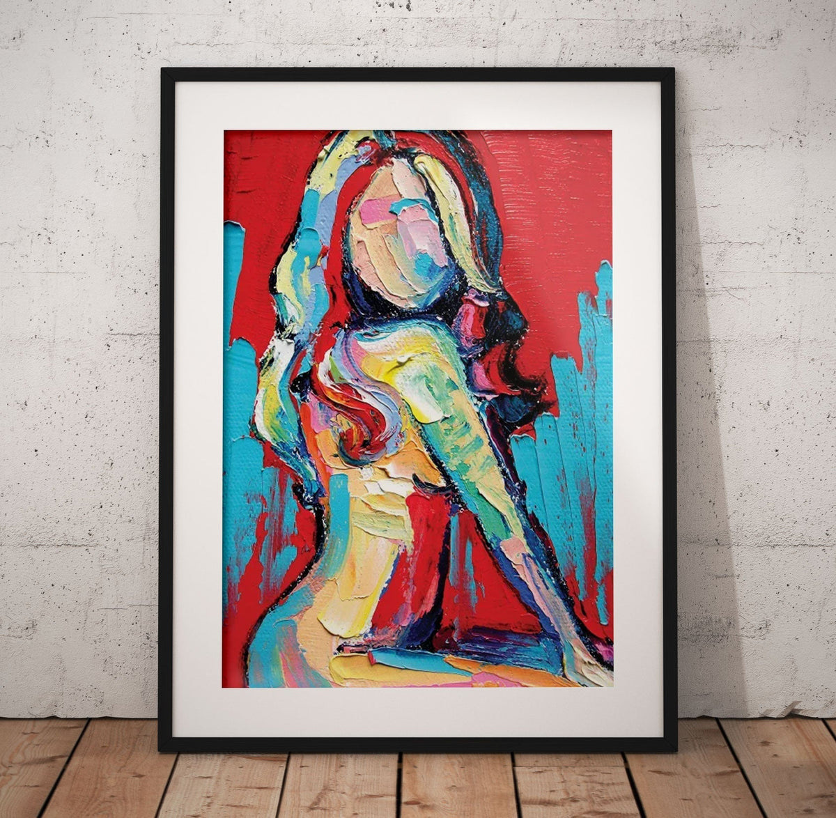 The Red Lady Lady Poster/Canvas | Far Out Art 