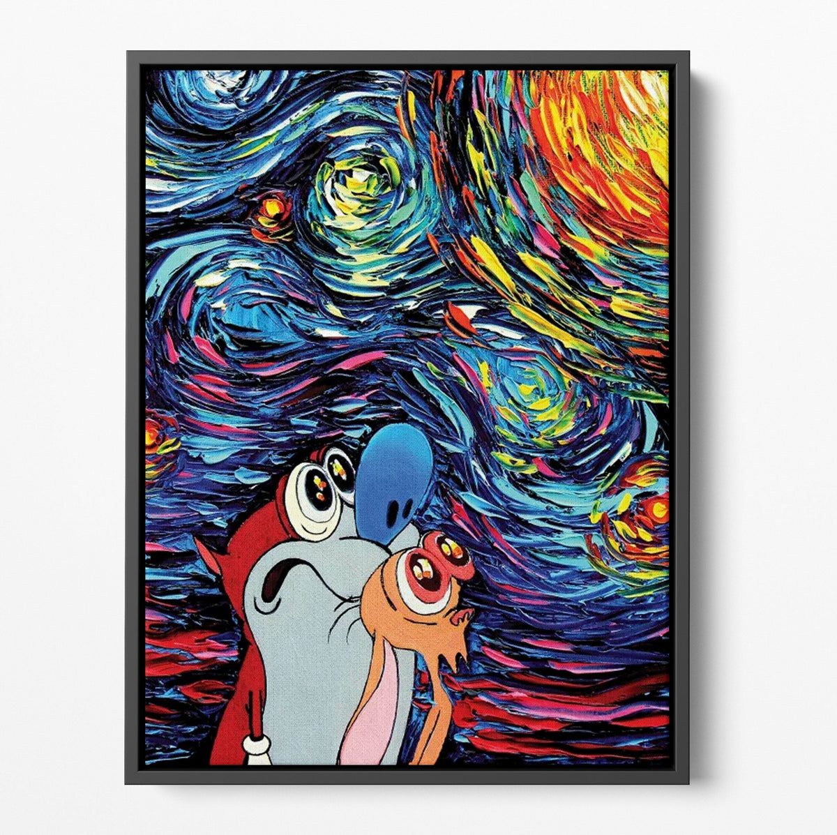 Ren & Stimpy Starry Night | Far Out Art 