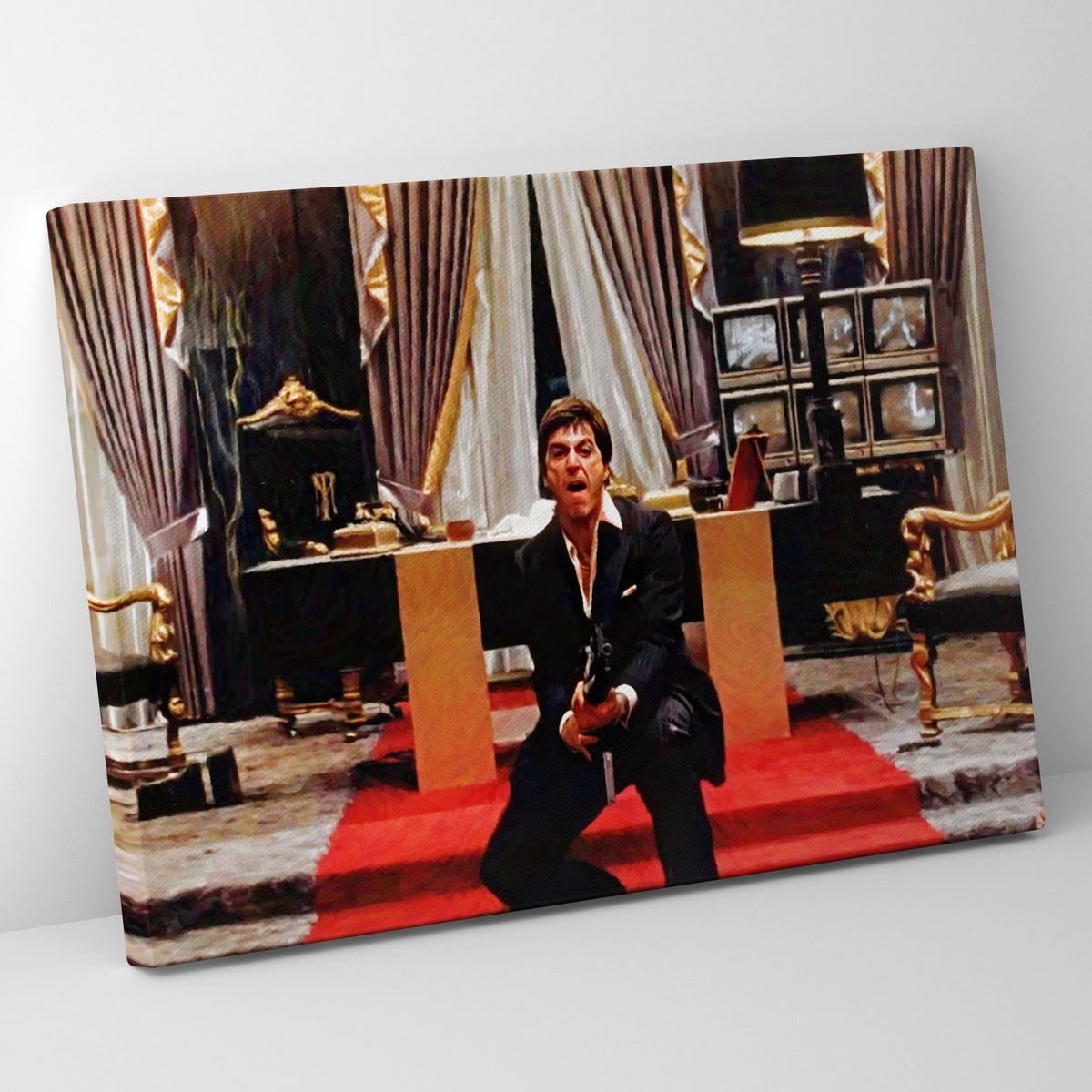 Scarface Wanna Play Rough Poster/Canvas | Far Out Art 