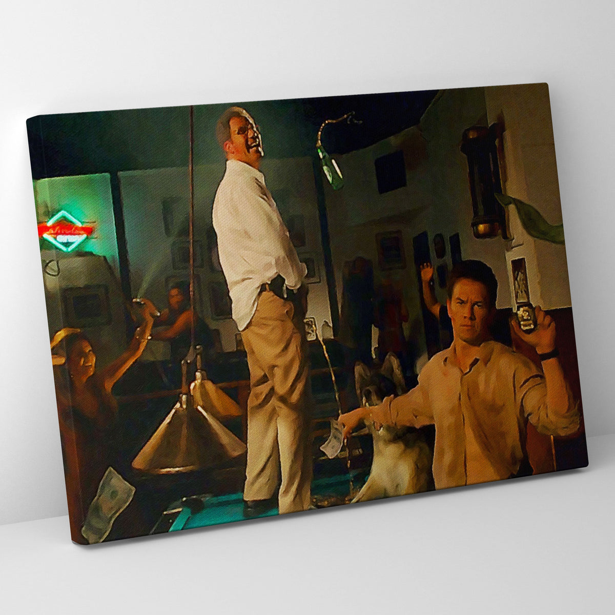 The Other Guys Serious Drinking Poster/Canvas | Far Out Art 