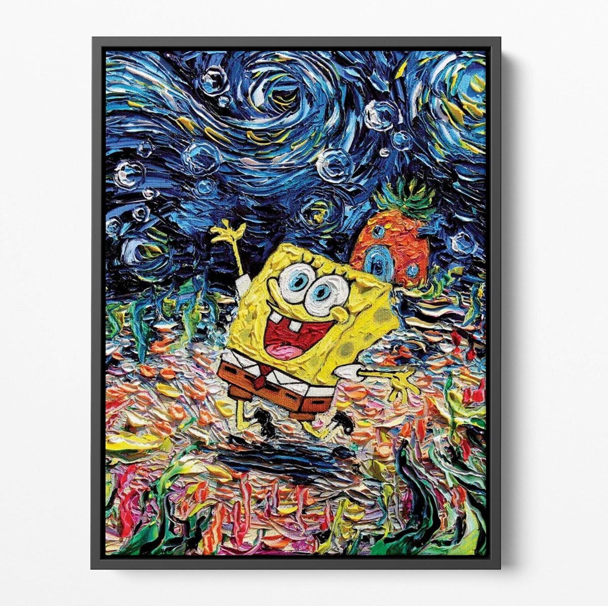 Spongebob Starry Night | Far Out Art 