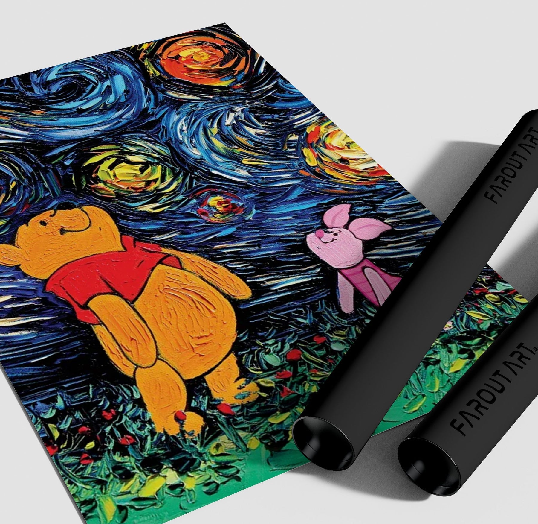 Winnie The Pooh Starry Night | Far Out Art 