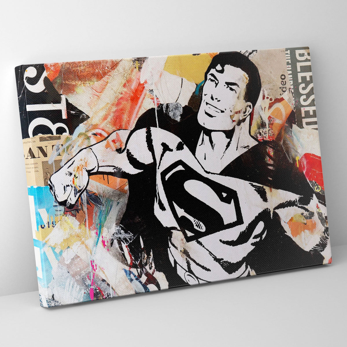 Superman Collage Poster/Canvas | Far Out Art 