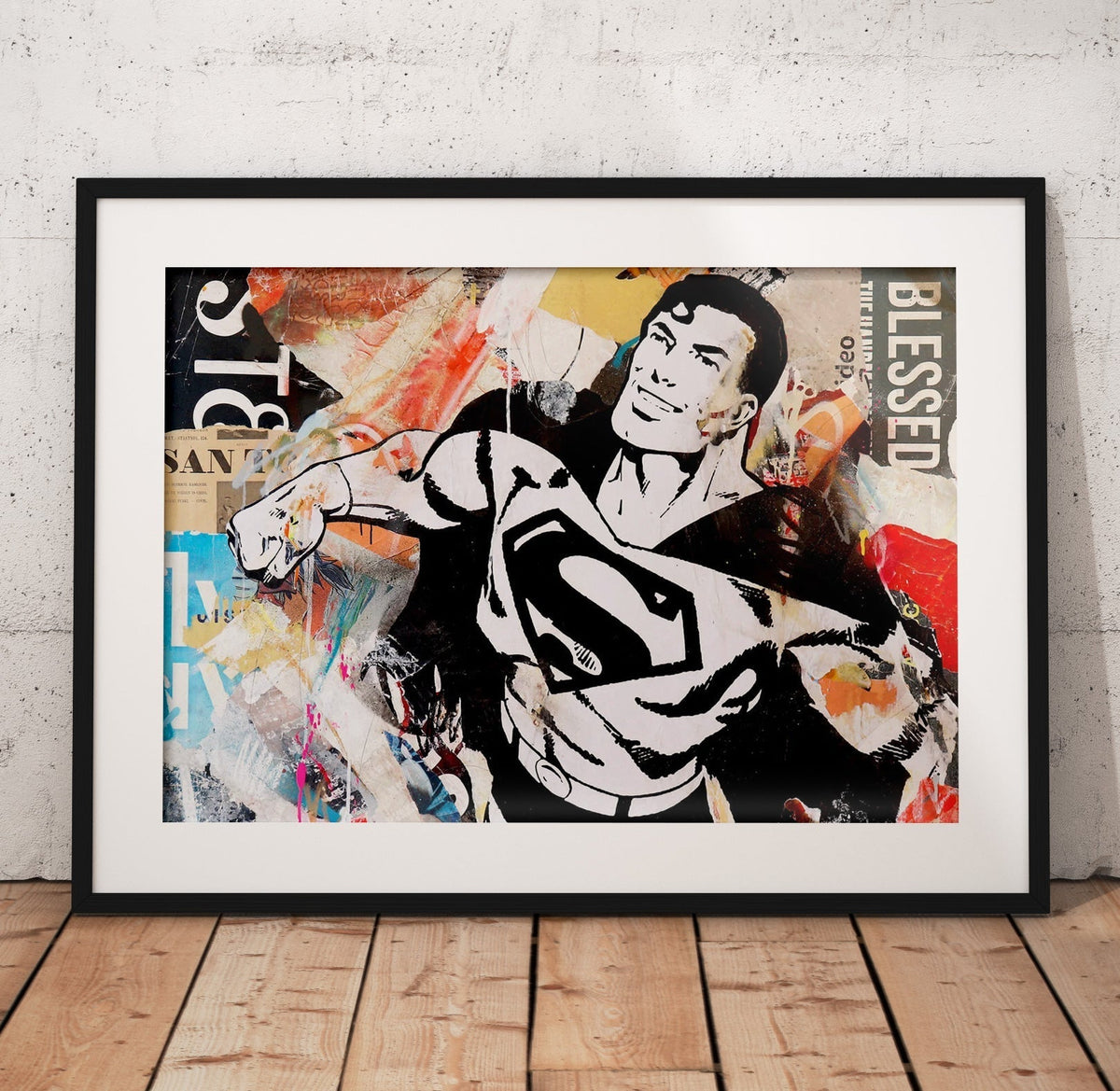 Superman Collage Poster/Canvas | Far Out Art 