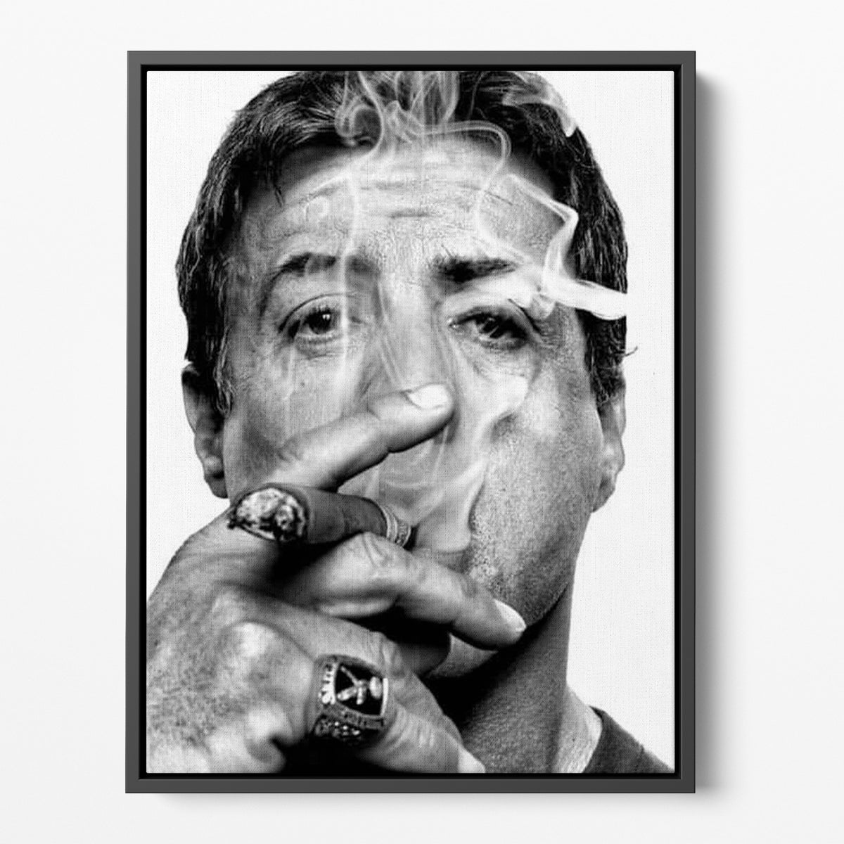 Sylvester Stallone Cigar Poster/Canvas | Far Out Art 