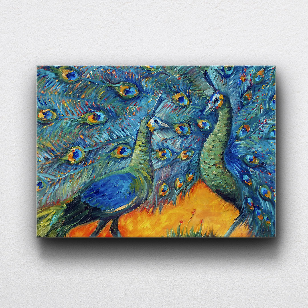 The Two Peacocks Canvas Sets