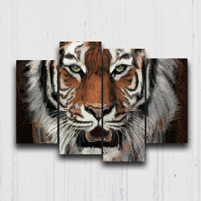 Tiger Lines Canvas Sets