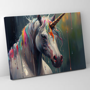 Color Bath Unicorn Poster/Canvas | Far Out Art 